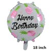 18 -inch birthday happy circular aluminum film balloon Happy Birthday aluminum foil balloon new children's toys