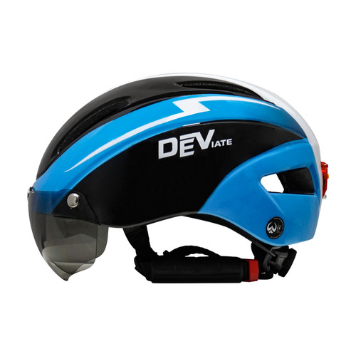 DEVIATE bicycle helmet with lighted goggles cycling bicycle helmet mountain bike helmet with goggles