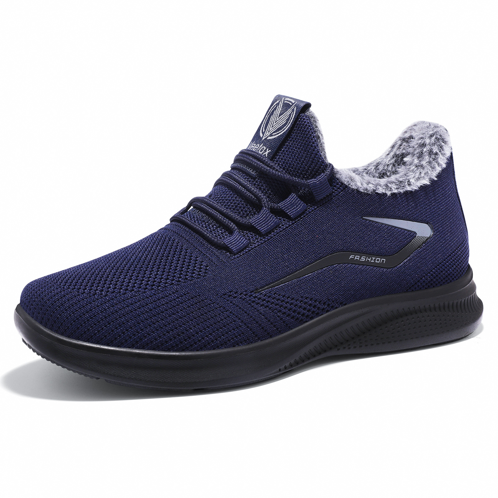 Zapatos de algodón de invierno para hombres de mediana edad, viejos zapatos de tela de Beijing para hombres, zapatos de terciopelo y calentamiento para hombres de edad avanzada