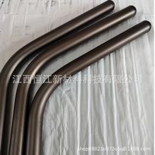 铝合金铝杆配件弯管 直径30MM壁厚2  氧化加工打孔 长度可选