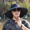 15 cm hat Men's summer big hat fishing hat fisherman hat shading outdoor sun hat cool hat