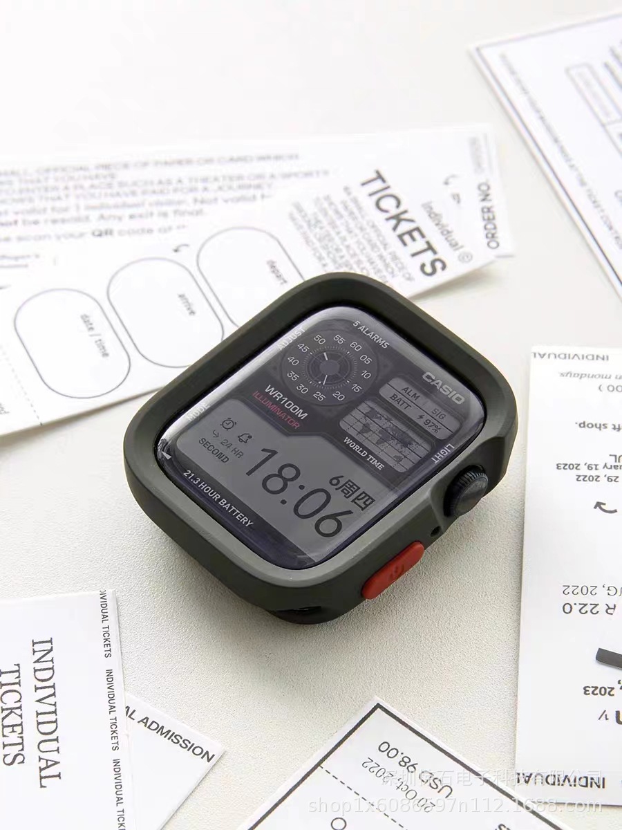 ApplewatchS10 Funda protectora ApplewatchS10 Caja de reloj galvanizado TPU Funda protectora iwatch ligera