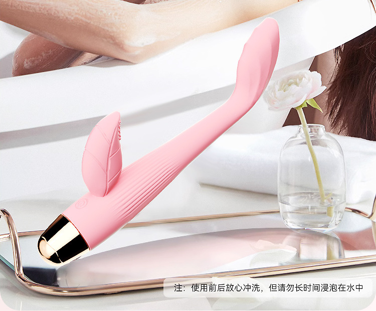 Fairy Heating G-Spot Wand Vibrator, Dual Vibration, Silicone, Pink, Button Control — detail image 16