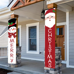アマゾンのクリスマスの赤と白、老人の雪だるまは共に暖かい対聯を描いてこの室内外に適用します。