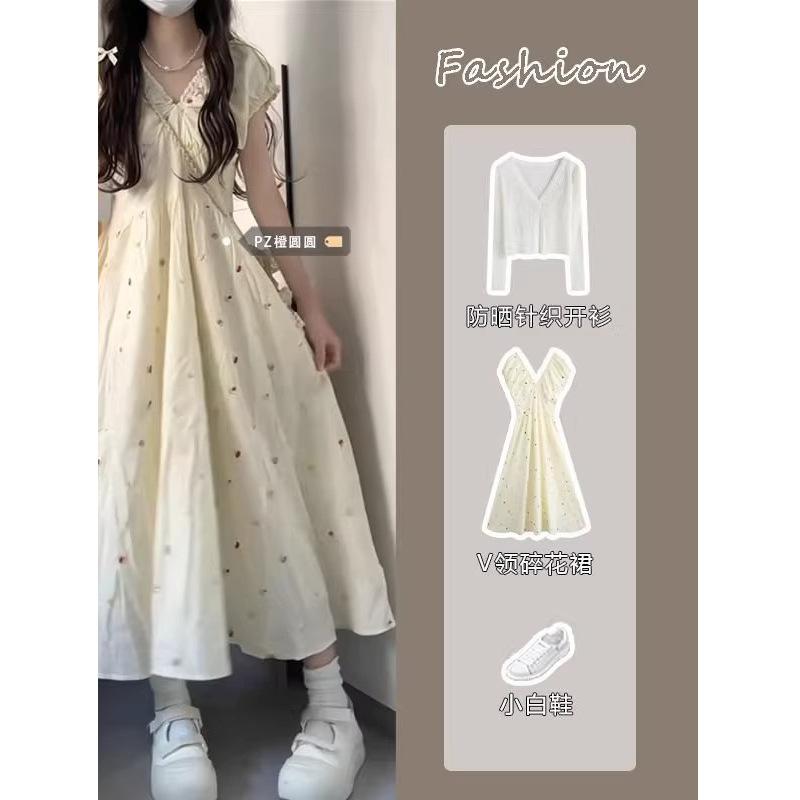 15中学生の女子夏服は学生学院の風波点のワンピースの高校の少女のスカートの甘い13歳の14|undefined
