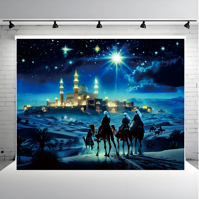 Tela de fondo de estudio de Navidad Actividades de Navidad Decoración de fiesta Tela de pared de fondo Escena de nieve de Navidad Tela colgante de fondo de foto