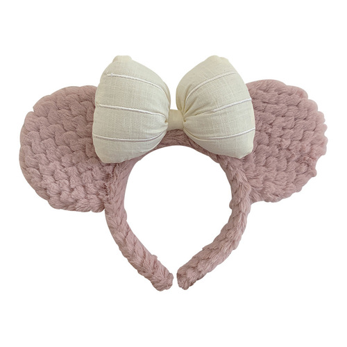 New Sherry Rose Headband Amusement Park Dafy Bear Stella Rabbit Same Style Plush Autumn/Winter Hair Accessory Headwear