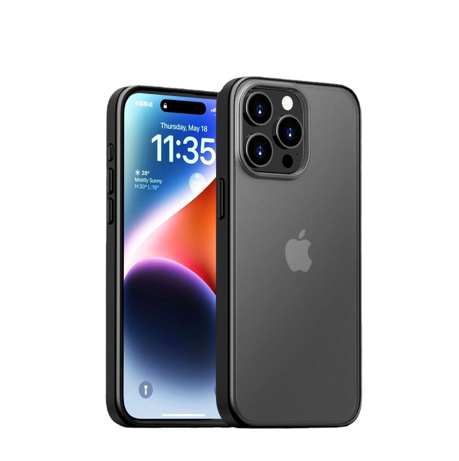 Apple, совместимый iPhone 15, iPhone15 Pro, чехол для телефона, iPhone15 Pro, защитный чехол, полупрозрачная затенение, iphone, падение защита, (Cross-border trading)