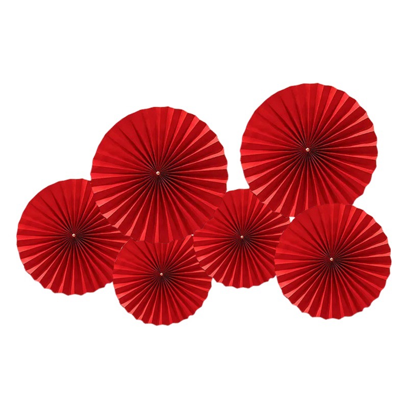 2026 New Year Decoration Paper Fans, Year of the Horse, New Year's Day, Window Display, Classroom Scene Arrangement, Spring Festival Atmosphere Decoration