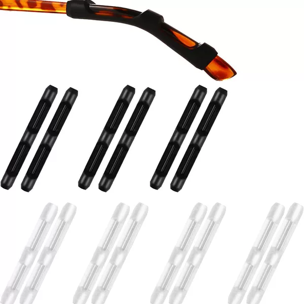 Anti-Slip Silicone Sleeves for Glasses, Ear Hooks, Fixed Plate Frames, Universal Eyeglass Temple Tips, Wholesale in Stock
