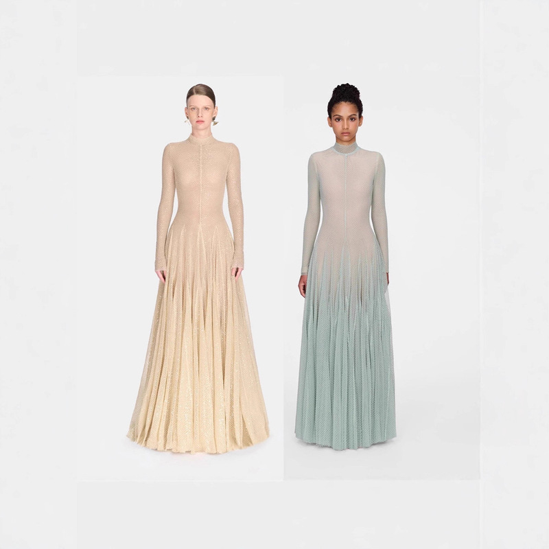 Vietnamese French-Style High-End Niche Light Wedding Dress Long-Sleeved White Wedding Toast Dress Birthday Party Dress Dress