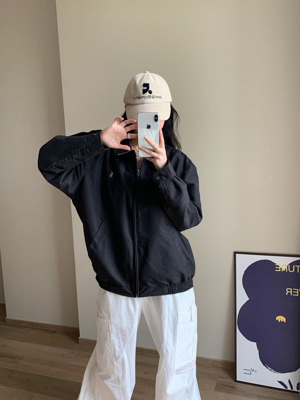 Ralph Lauren拉夫劳伦经典小马刺绣老干部拉链男女同款夹克外套|undefined