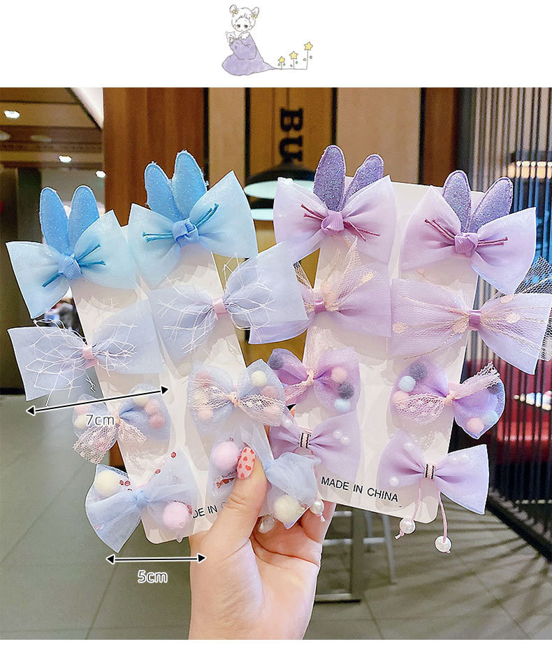 Épingle à cheveux pour enfants, jolie princesse coréenne, nœud, accessoires pour cheveux, frange de bébé, pince à cheveux cassée, pince à cheveux pour filles_voghion.com