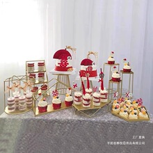 欧式甜品台摆件展示架婚礼装饰道具蛋糕架子下午茶点心架茶歇摆台