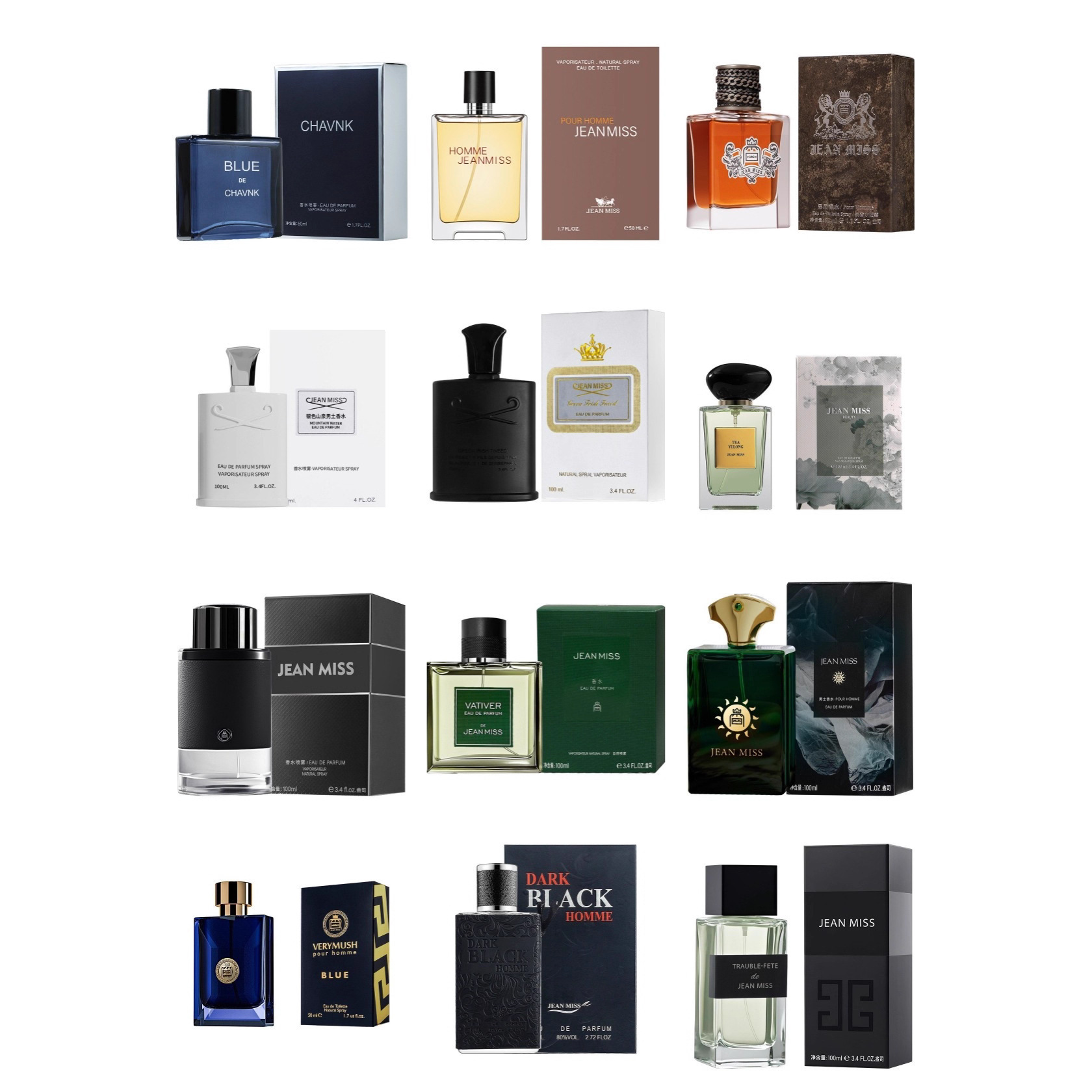Cross-Border Cologne Perfume, Blue Dirty Words, Men's Perfume, Long-Lasting Fragrance, Napoleon Silver Mountain Spring, Cross-Border Wholesale