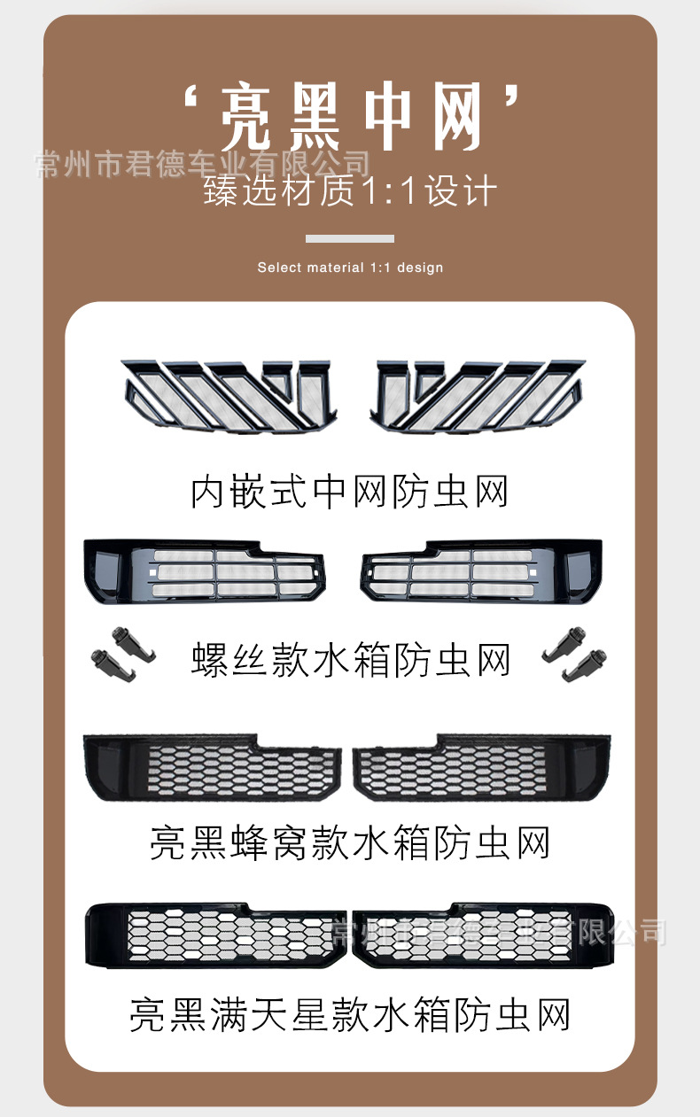 25-26 New Bmw X3 Insect-Proof Mesh Snap-On Front Face Grille Air Intake Grille Modification Decorative Accessories