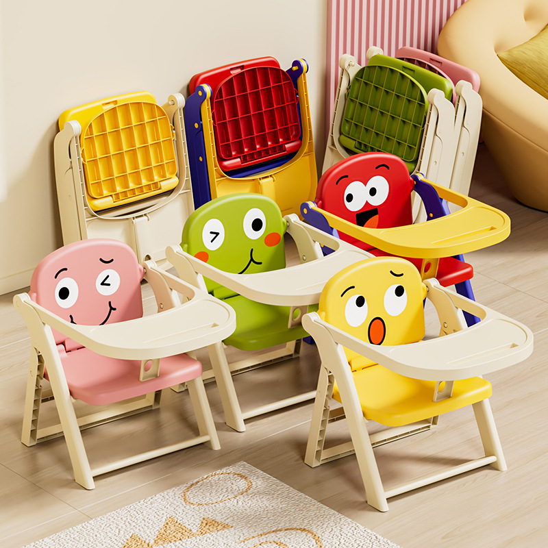 Cross-Border Dopamine Dining Table Folding Chair for Children, Infants, and Toddlers Learning Chair Dining Table Dining Chair with Backrest Stool
