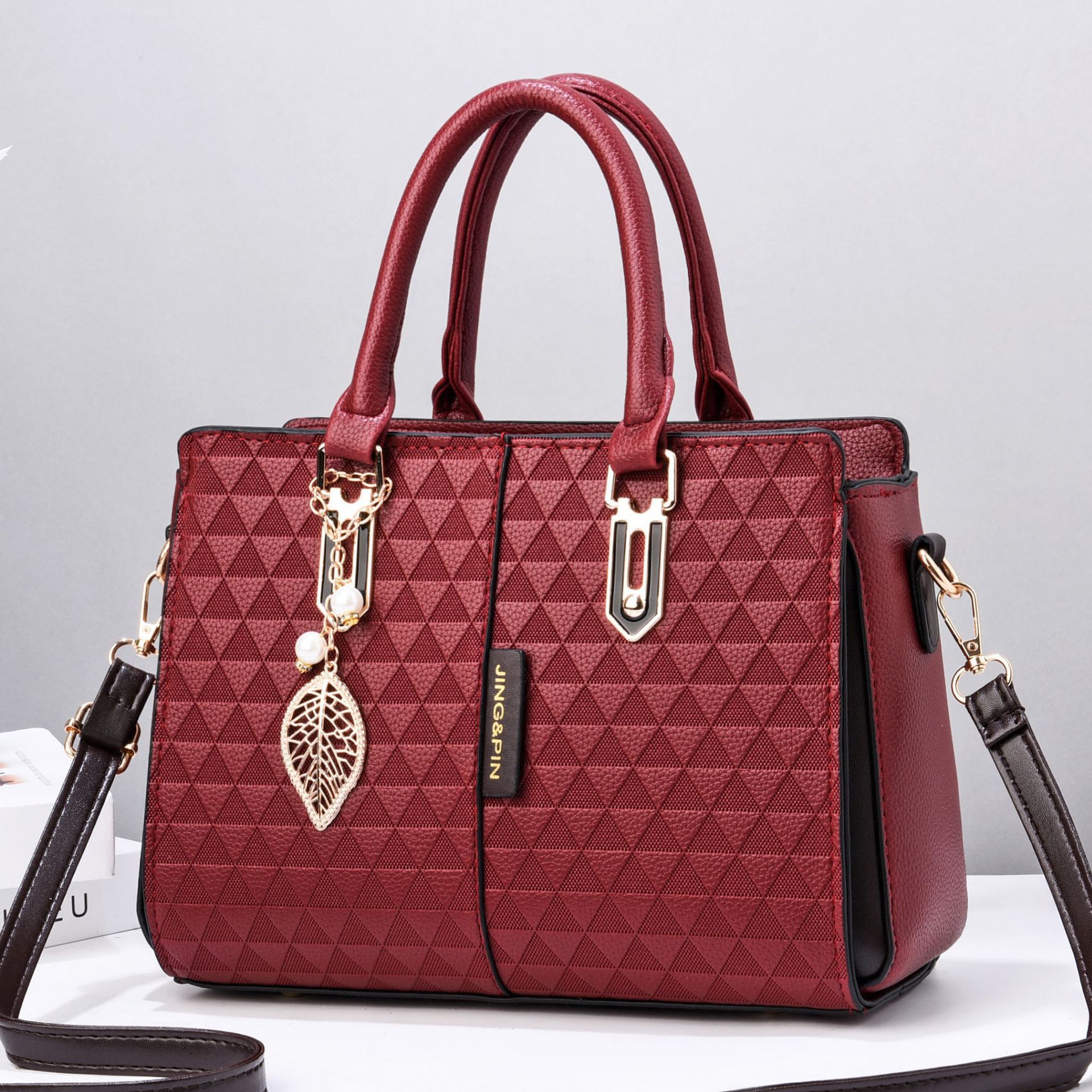 [Bolso de mujer Shichen] 2023 nuevo bolso de moda europeo y americano de gran capacidad AliExpress Comercio exterior bolso de mujer bolso de hombro