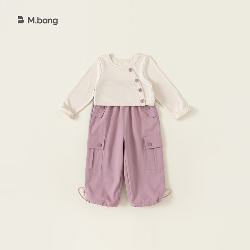 INSbobo children's clothing girls spring Korean style fashionable design vest trend overalls suit XT23267