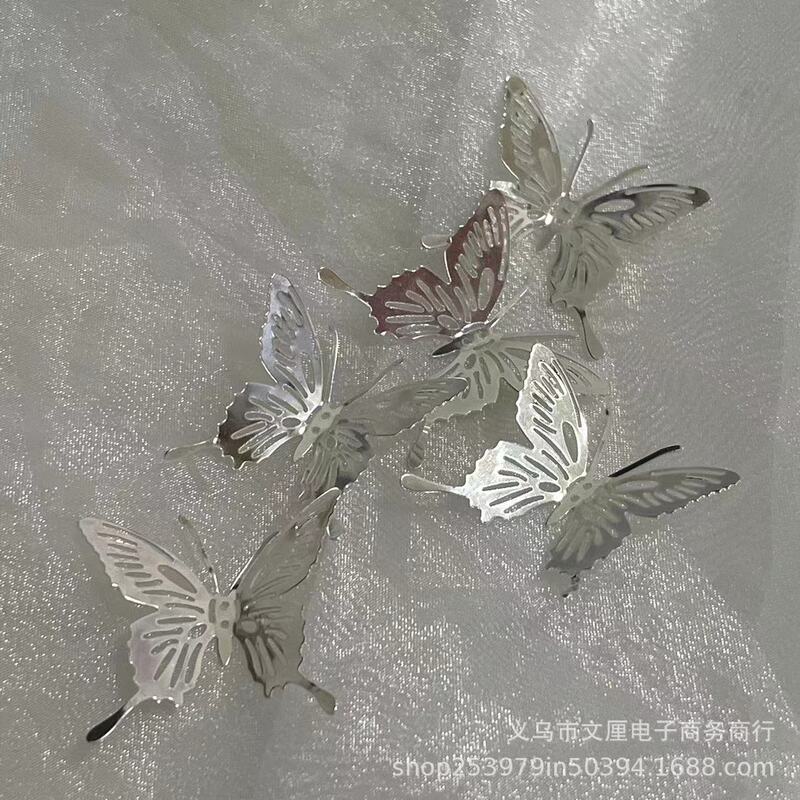 2023 new three-dimensional Kc silver long tail butterfly high quality diy cream glue epoxy phone case Gu Mei 2023 new three-dimensional Kc silver long tail butterfly high quality diy cream glue epoxy phone case Gu Mei