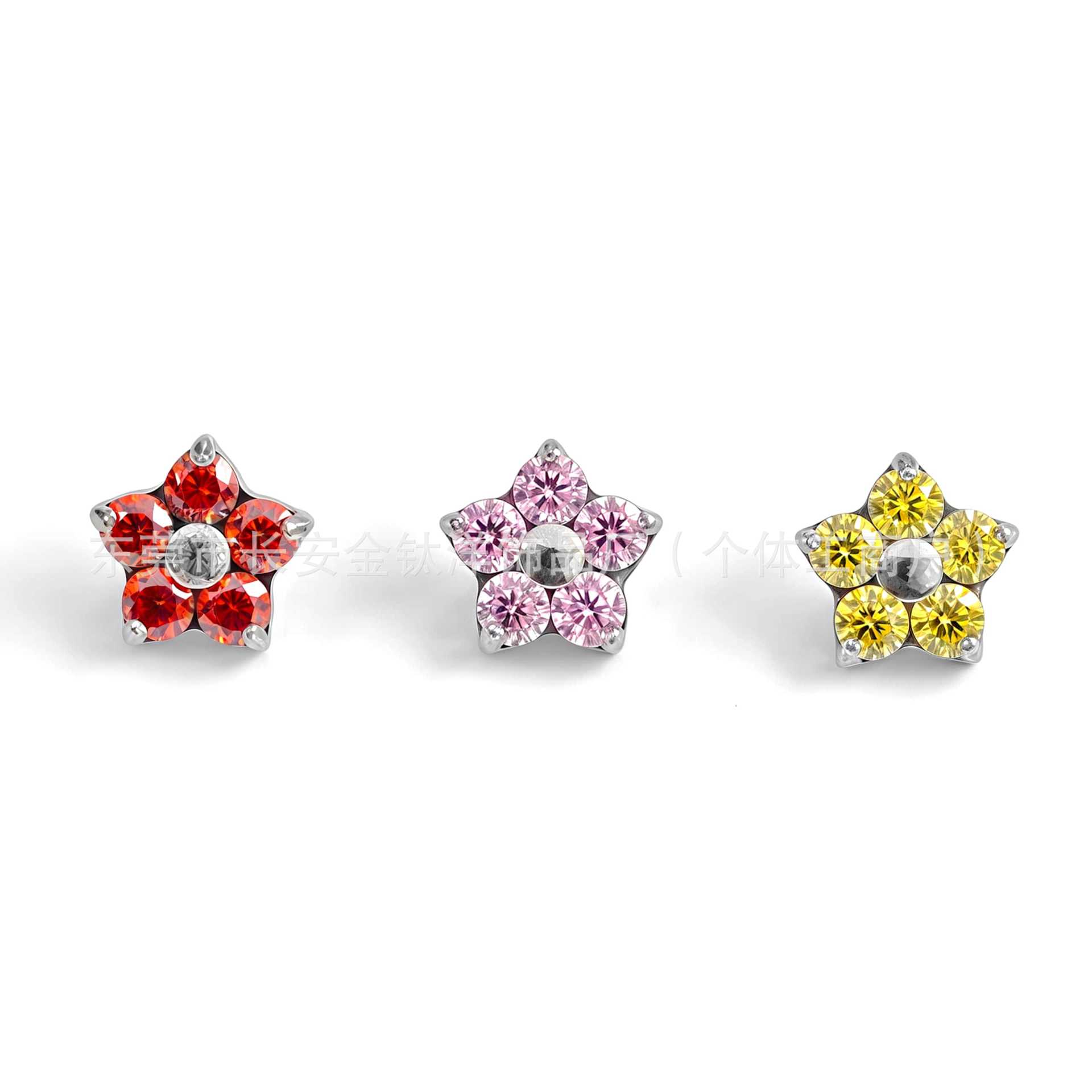 Pointed titanium steel lip stud product view