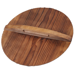 批發手工杉木鍋蓋家用大鐵鍋木頭蓋子老式木質圓形水缸蓋加厚實木