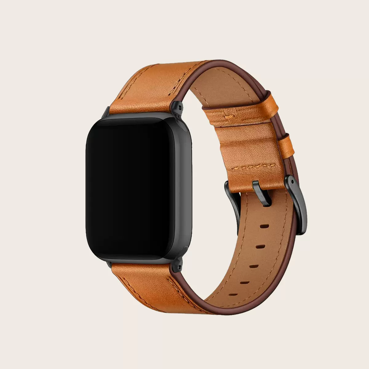 适用AppleWatch7/se苹果手表表带外贸新款头层牛皮真皮iWatch表带