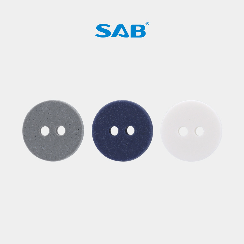 [in stock wholesale] SAB resin buttons white round Joker blouse shirt buttons shirt clothes buttons