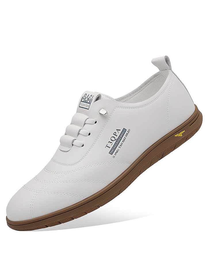 Giày lười nam da mềm đế mềm dạng slip-on phong cách retro, giày da nam thường ngày — Màu trắng 9173, Màu đen 9173, Màu đen cotton chi tiết 5