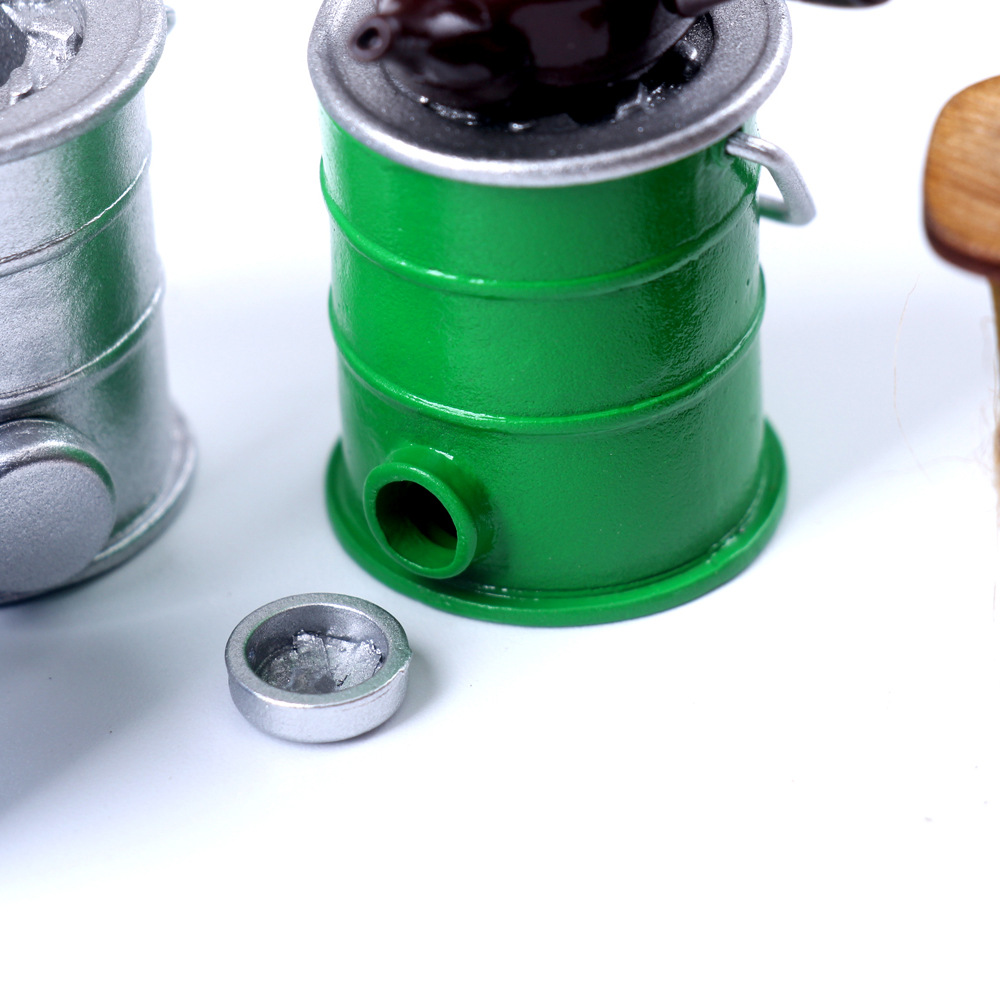 Miniatura mini panal de metal Bola de carbón estufa traje Dollhouse casa de muñecas pequeña casa de muñecas de tela BJD juguete