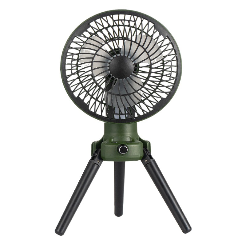Upgraded Outdoor Fan Portable Ceiling Fan Camping LED Tent Light Camping Tripod Desk Fan