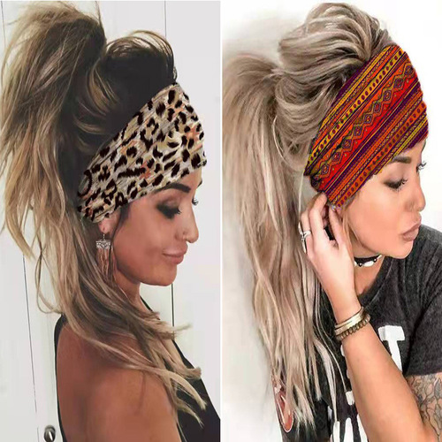  New Arrival Women's European & American-Style Yoga-Friendly Hip-Hop Headscarf, Cycling Hairband, Streetwear Scarf, and British-Style Silk Neckerchief