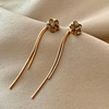 Silver needle, earrings, crystal earings, silver 925 sample, internet celebrity, flowered, high-quality style, light luxury style