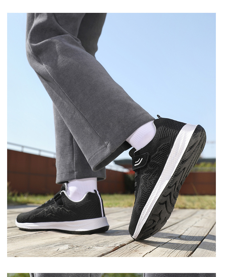 Cross-border Plus-size Breathable Walking Shoes, Lightweight Soft-soled Sneakers Middle-aged Men, Casual_vogvips.com
