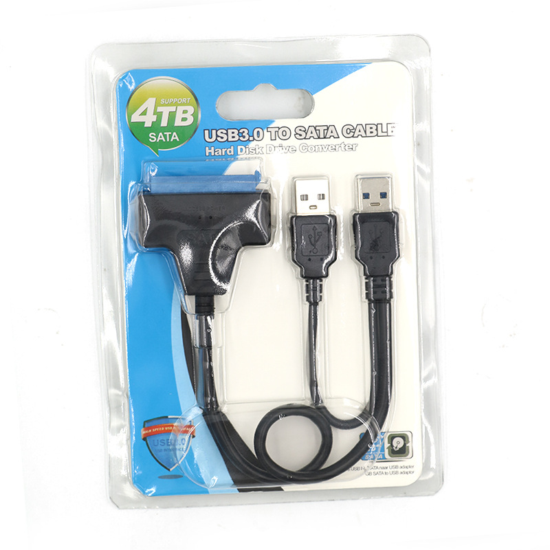 USB3.0 al cable externo del adaptador del disco duro de SATA cable mecánico de estado sólido del disco duro de 2,5 pulgadas Cable de impulsión fácil del usbtosata