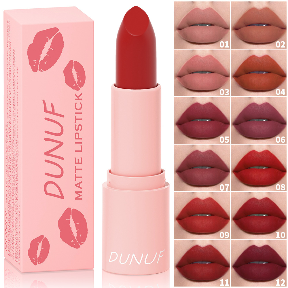 Check it out! Link Disclaimer - Exclusive for Foreign trade :DUNUF 12-color matte lipstick Application Scenario