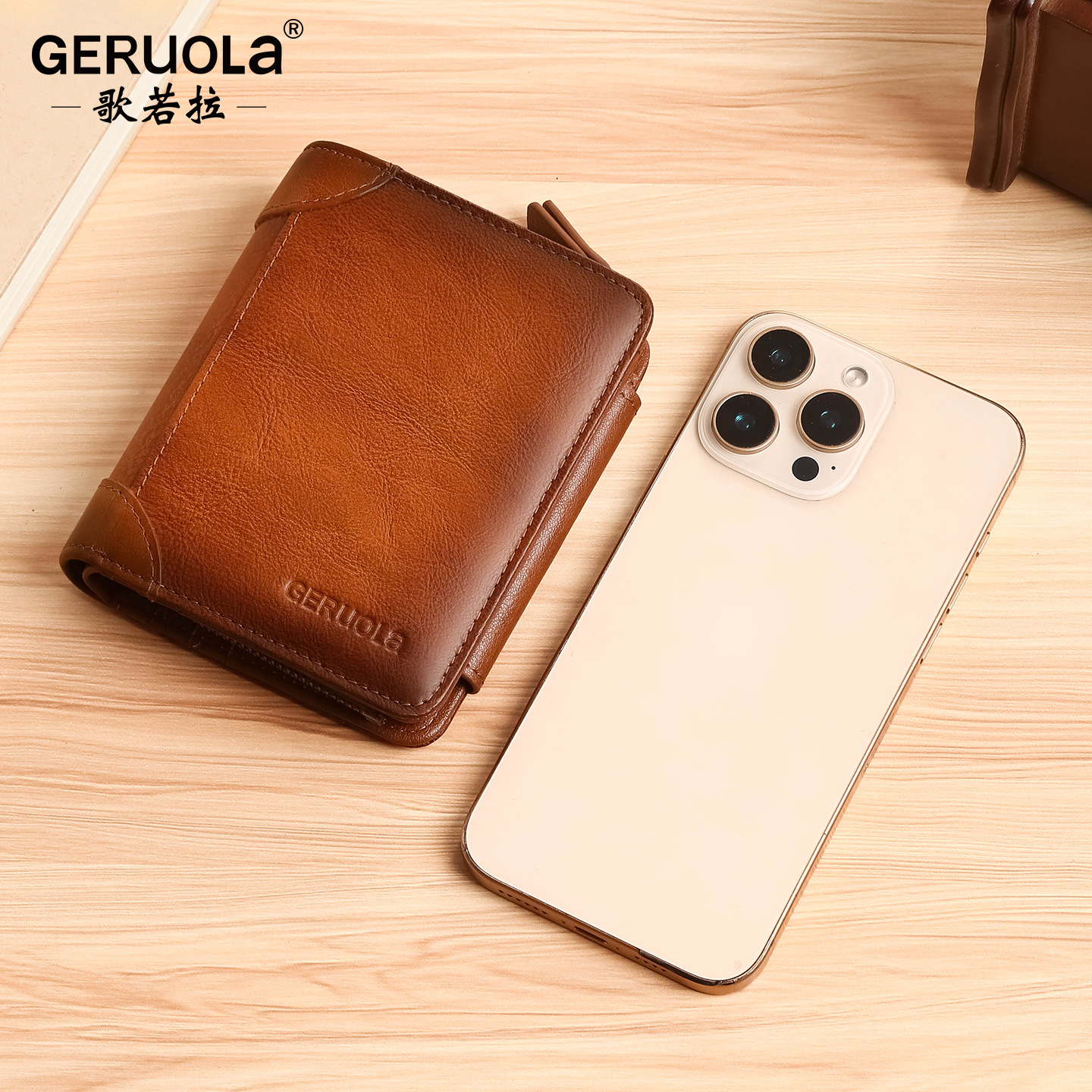 2026 bolso de cuero retrógrado para hombres bolso de tarjetas de gran capacidad multifuncional bolso de cambio transfronterizo corto bolso de hombre