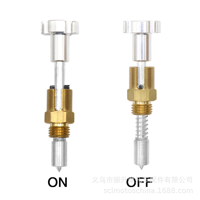 Motocicleta carburador mano pull Start amortiguador ralentí émbolo S & S Super E G B carbohidrato tornillo de ajuste