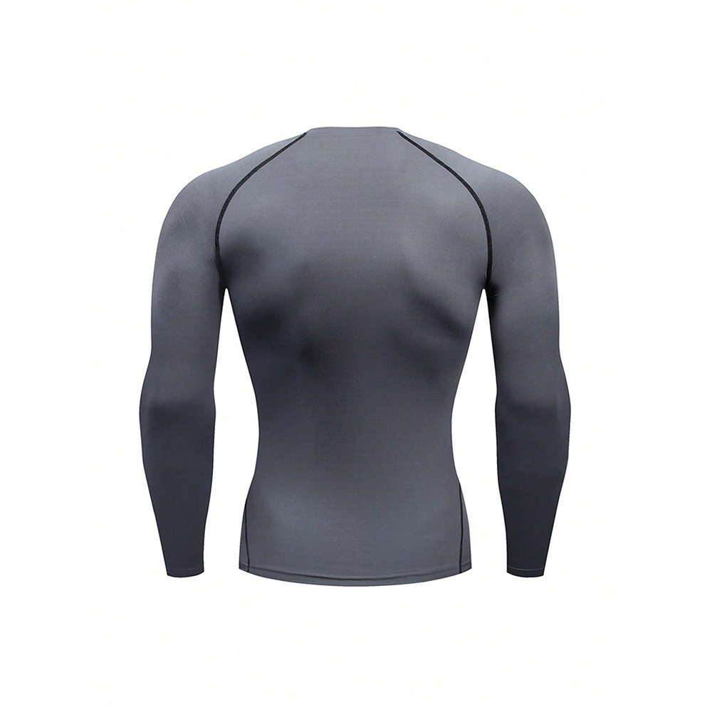 Men's Long Sleeve Sports Base Layer Breathable Quick Drying Top_voghion.com