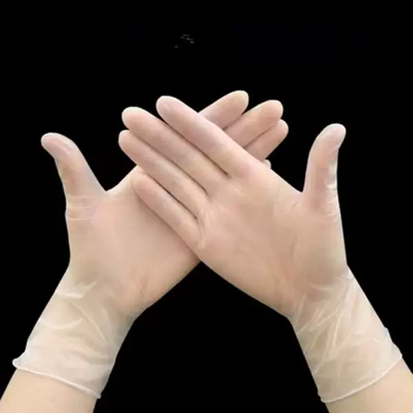 Disposable transparent gloves PVC