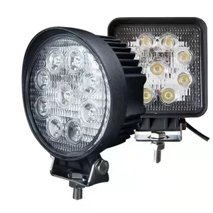 27W LED Kvadrat Dairəvi Fənər Forklift Traktor Stacker Yolsuzluq Avtomobili Projektoru