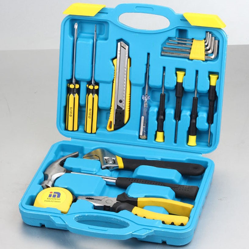 18件套汽车车载维修工具箱家用套装多功能五金便携工具套螺丝刀组