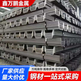 厂家供应现货拉森钢板桩 U型冷弯围堰打桩用钢板桩量大价优
