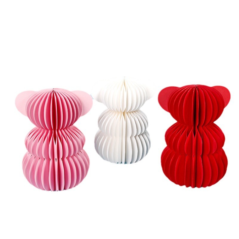 Honeycomb osos decoración fiesta de cumpleaños bebé baño decoración de mesa boda fiesta familiar decoración de mesa de abeja