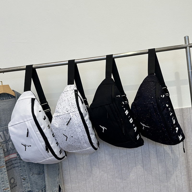 New Trendy Brand Flying Man Chest Bag Gypsophila Fashion Casual Large Capacity Men's and Women's Waist Bag Outdoor Sports Crossbody Bag