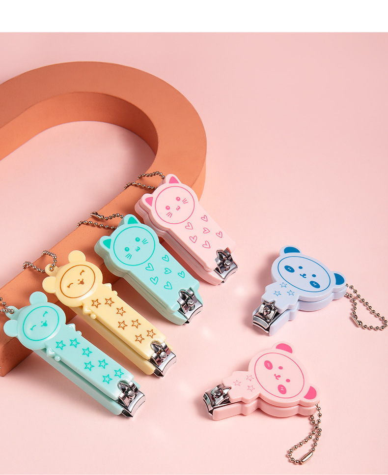 LMLTOP cartoon nail clippers, cute nail trimming knives, compact and portable stainless steel nail clippers SY500 undefined