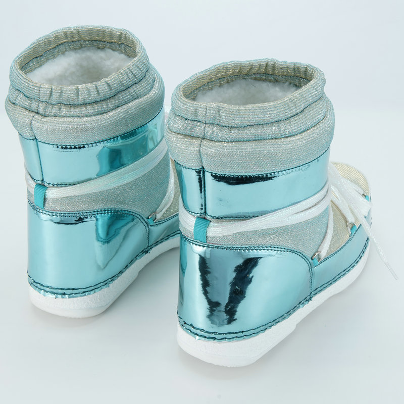 Exportación de comercio exterior Botas lunares Soporte de pruebas Soporte pequeño pie izquierdo y derecho Hermosas botas de mujer luna son populares