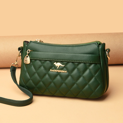 New  Crossbody Bag for Women, Single Shoulder Bag with Embroidered Thread, Mother's Small Square Bag, European and American Style, Dropshipping One Piece