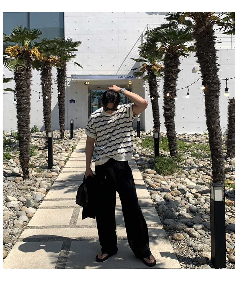 Luxury Striped T-Shirt Image 6