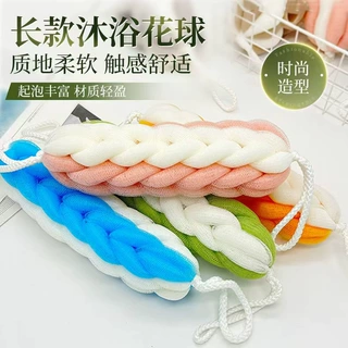 加大加粗浴条拉背条不散耐用沐浴花球大号超柔洗澡搓背泡泡